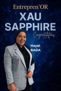 Portrait officiel de Hayat Bada – Entrepren’OR XAU SAPPHIRE – XAUstreet