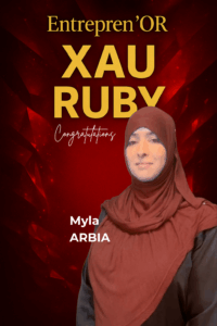 Portrait officiel de Myla Arbia – Entrepren’OR XAU RUBY – XAUstreet