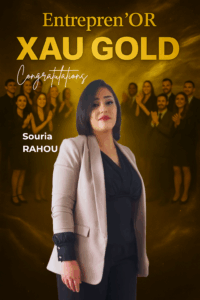 Portrait officiel de Souria Rahou, Entrepren’OR XAU GOLD – XAUstreet