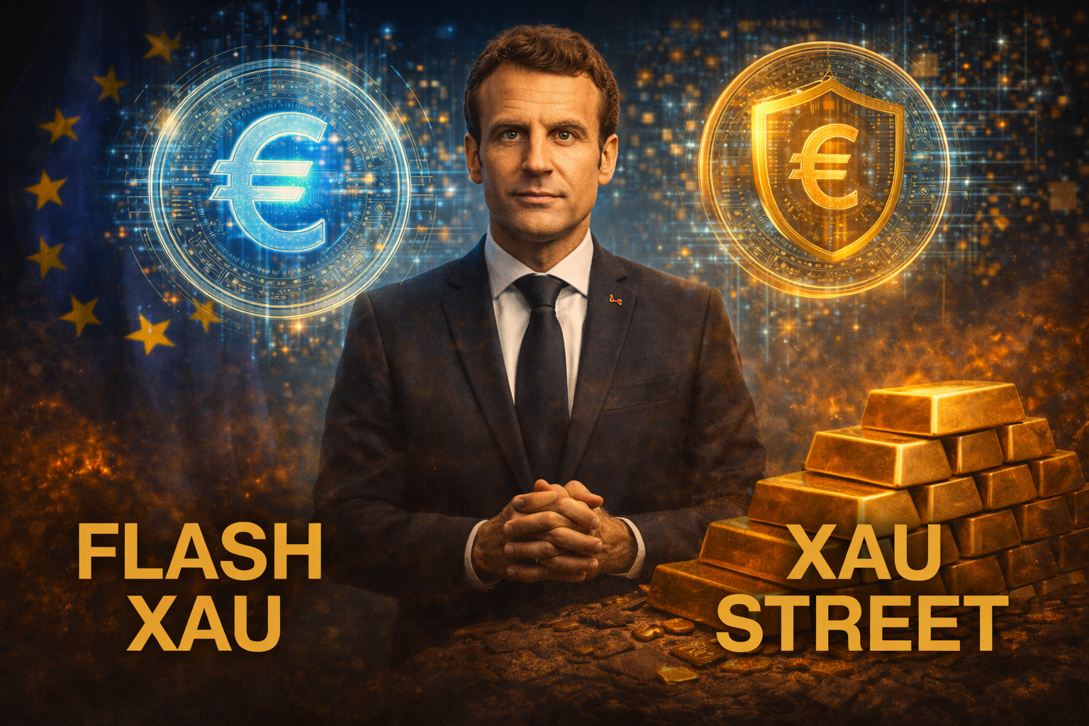 Macron euro numérique et or — souveraineté monétaire européenne
