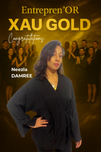 Portrait officiel de Neezla Damree – Reconnaissance Entrepren’OR 🟡 XAU GOLD