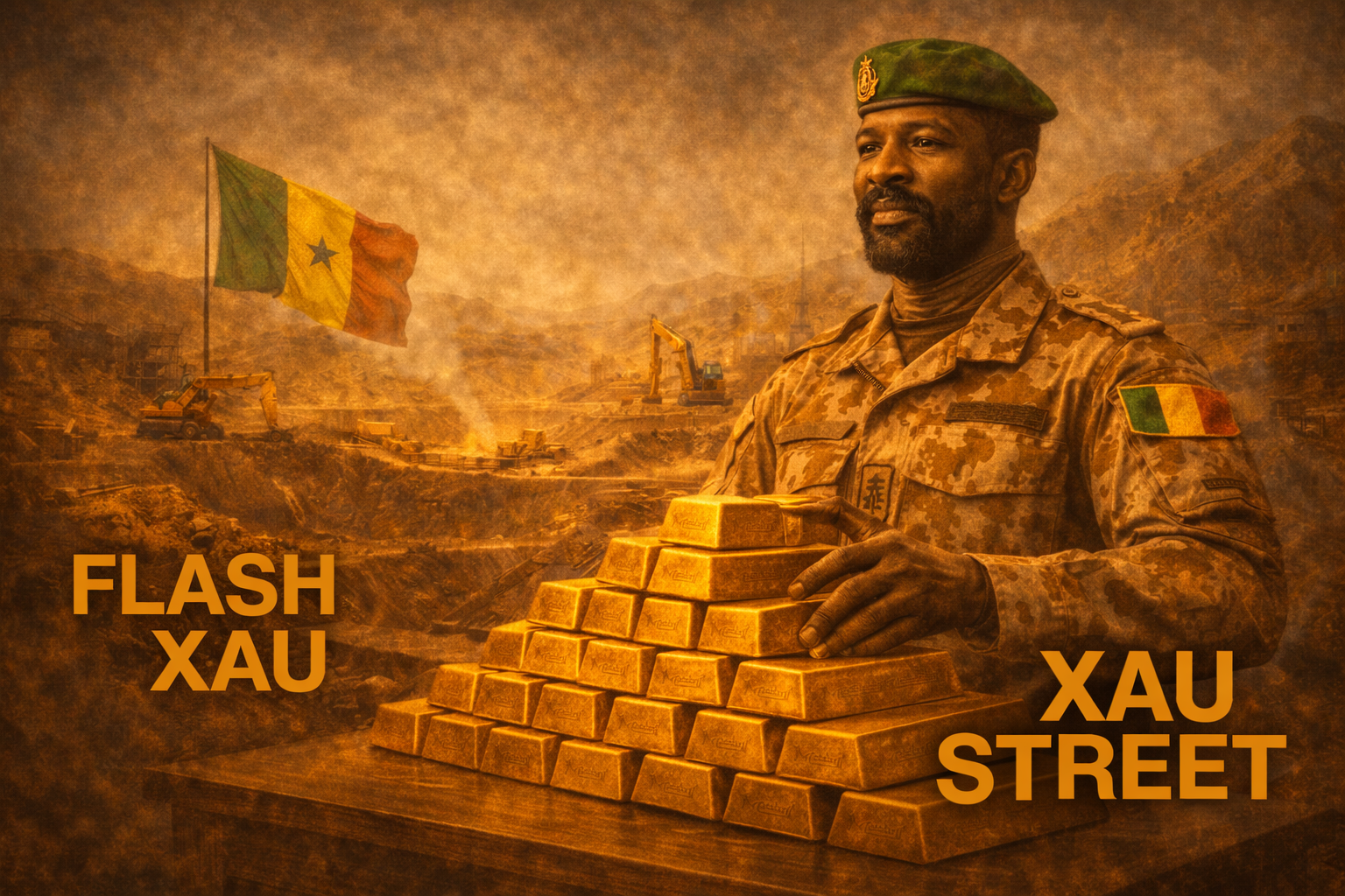 Assimi Goïta symbolisant la reprise de contrôle de l’or par l’État malien