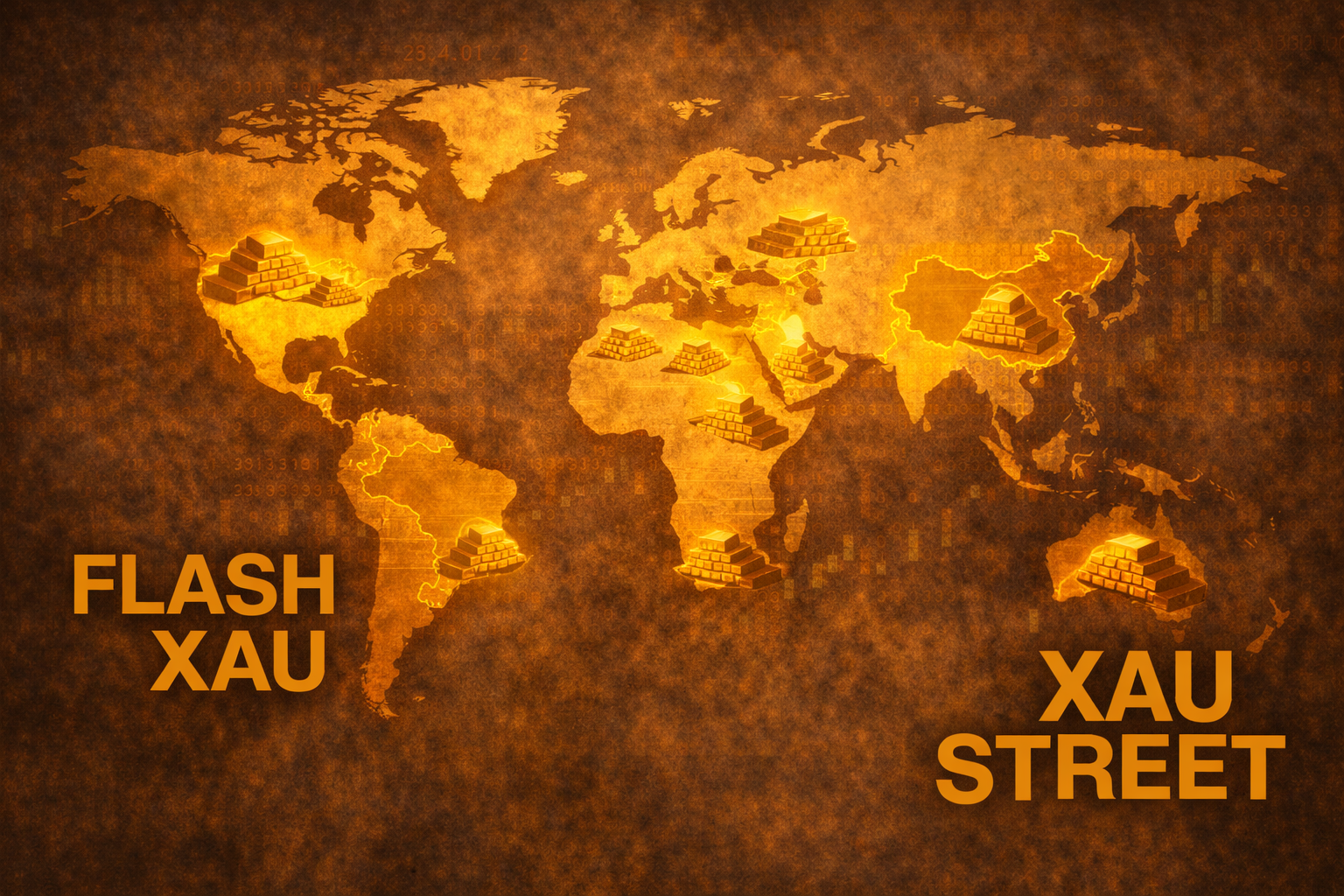 Carte mondiale montrant les pays émergents et leurs ressources en or stratégique