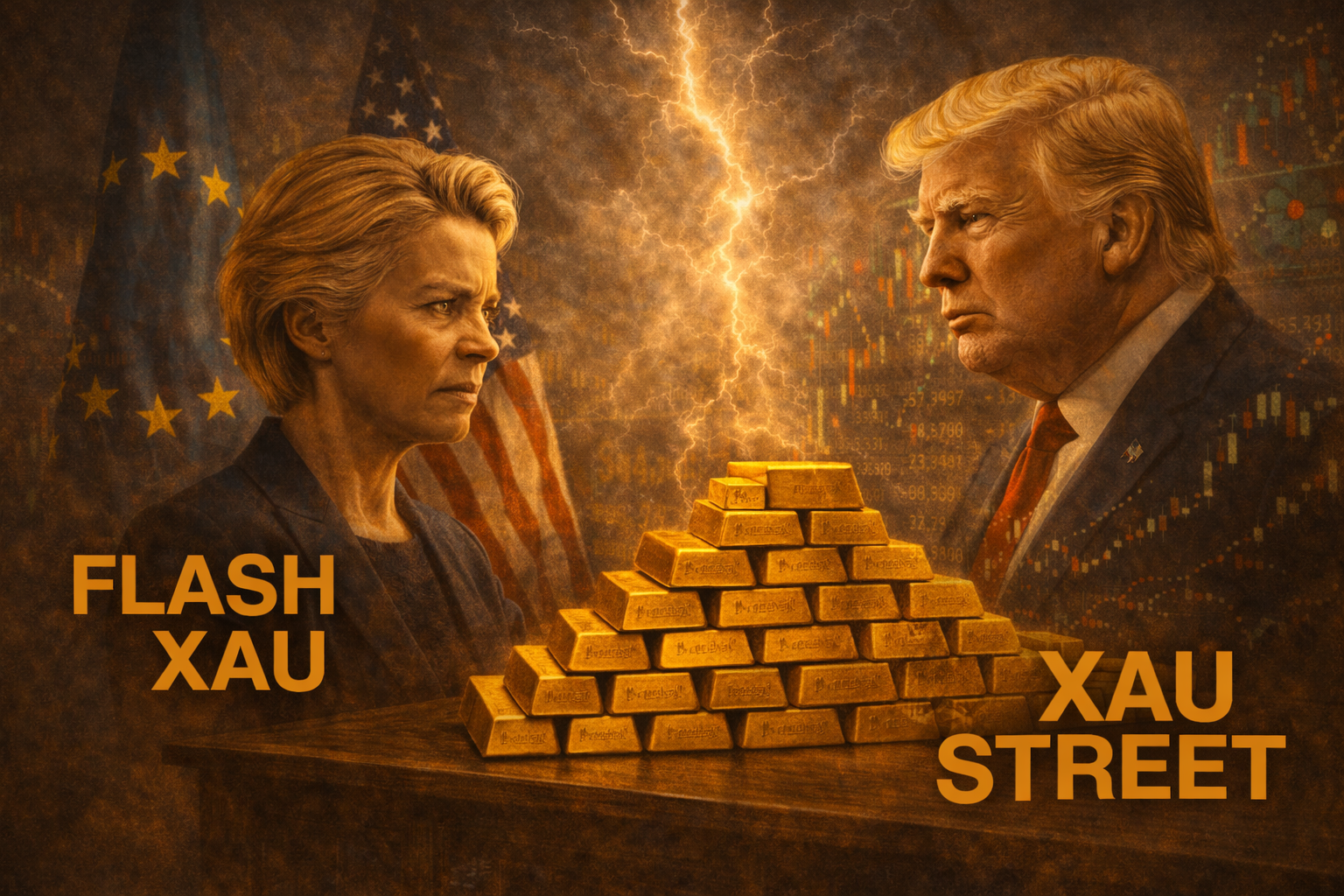 Confrontation Europe États-Unis, l’or au centre des tensions commerciales et refuge des marchés mondiaux