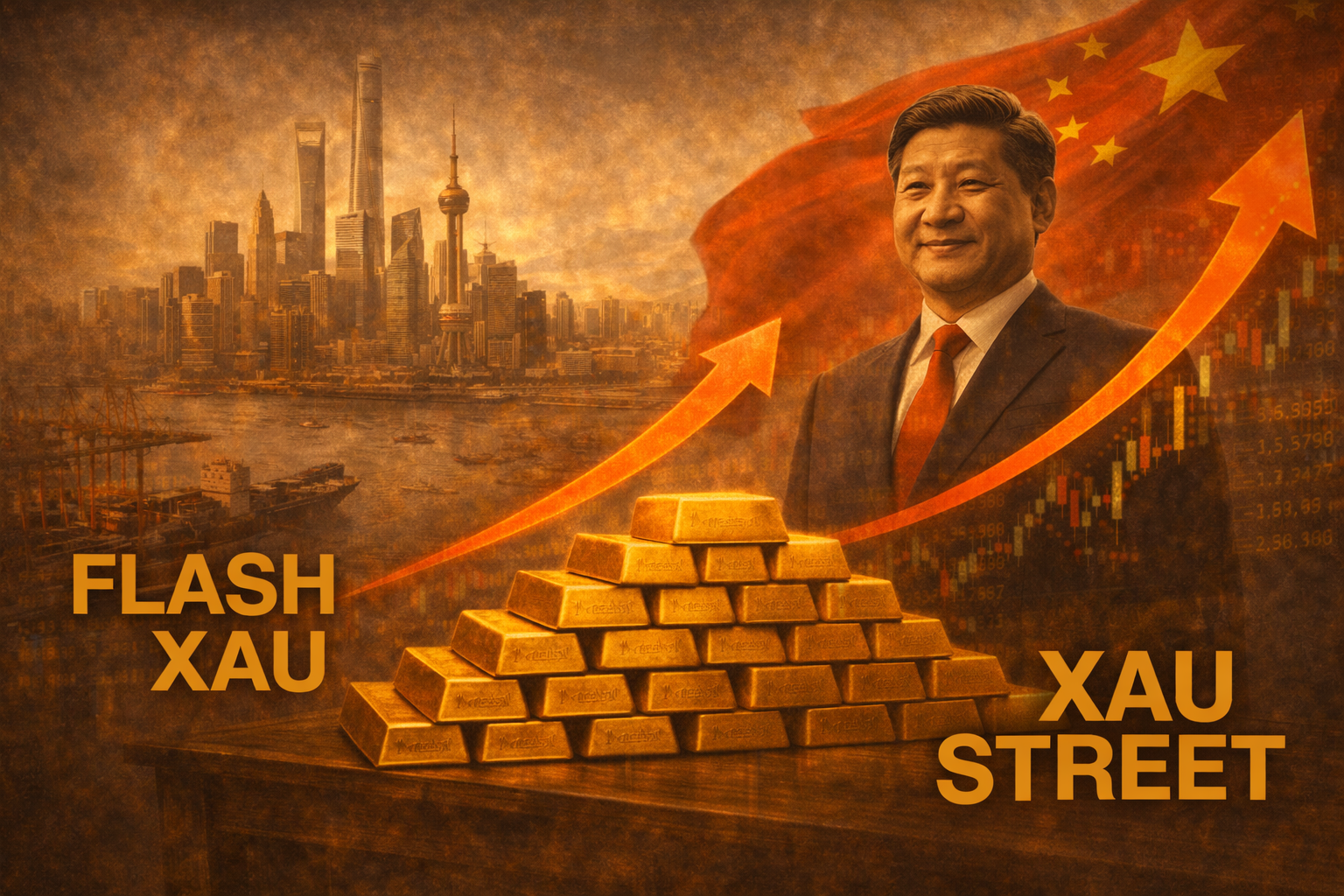 Excédent commercial chinois de 1 200 milliards de dollars en 2025 et impact sur le marché mondial de l’or