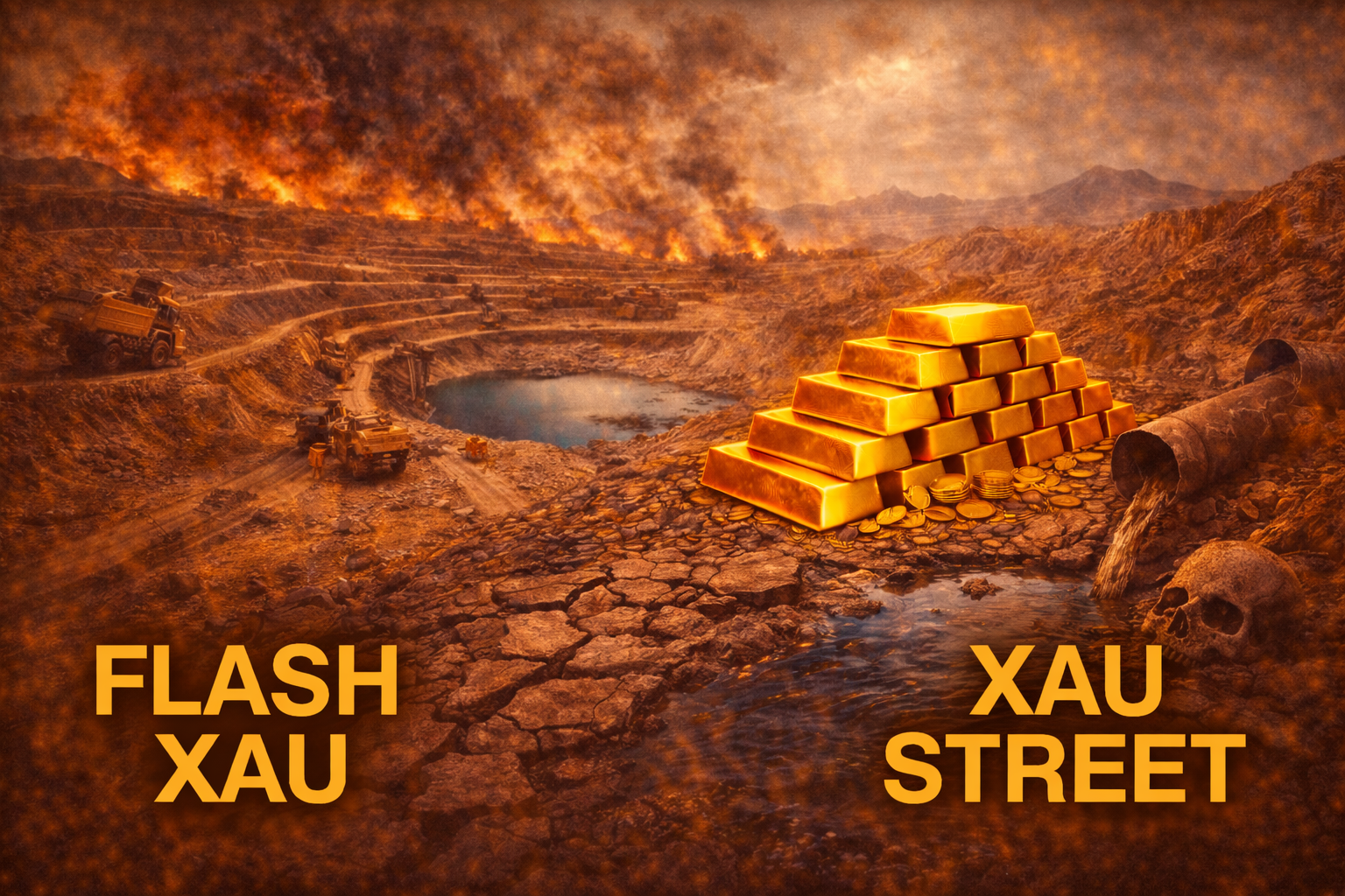 Mine d’or confrontée aux effets du réchauffement climatique et à la raréfaction des ressources naturelles – analyse XAUstreet