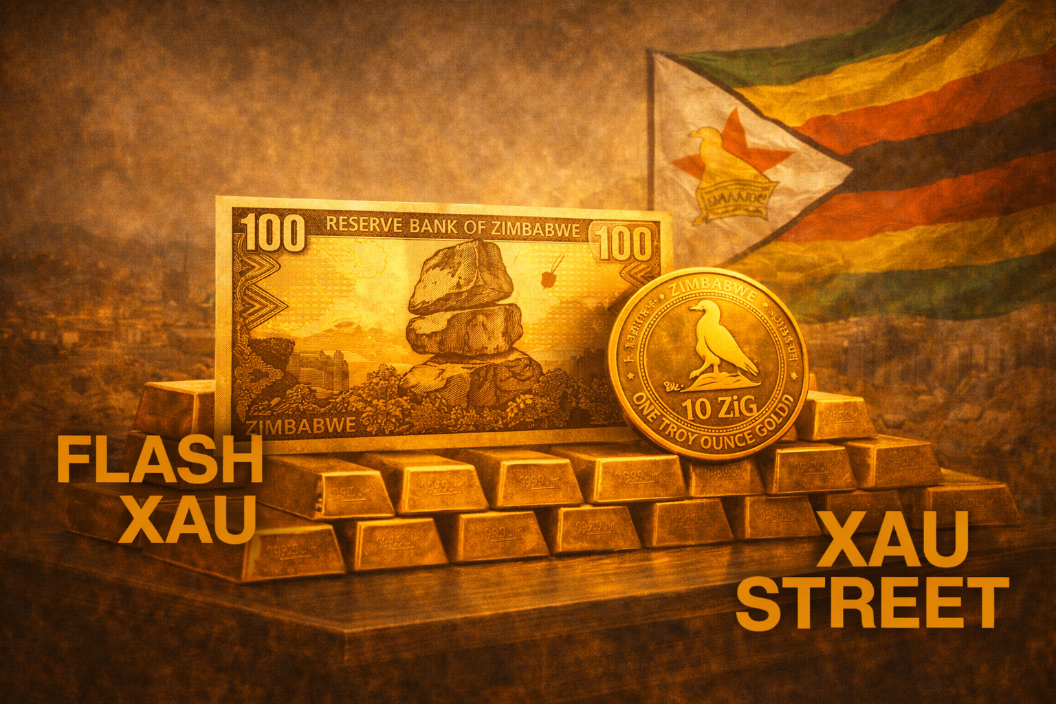Monnaie zimbabwéenne adossée à l’or symbolisant le retour de l’or monétaire