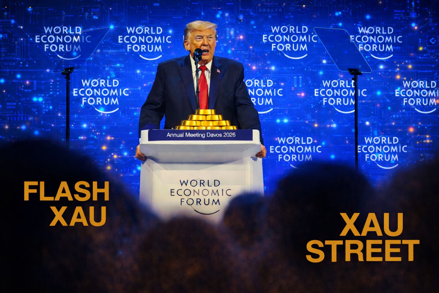 Sommet de Davos avec dirigeants mondiaux, tensions économiques globales et or au centre des marchés