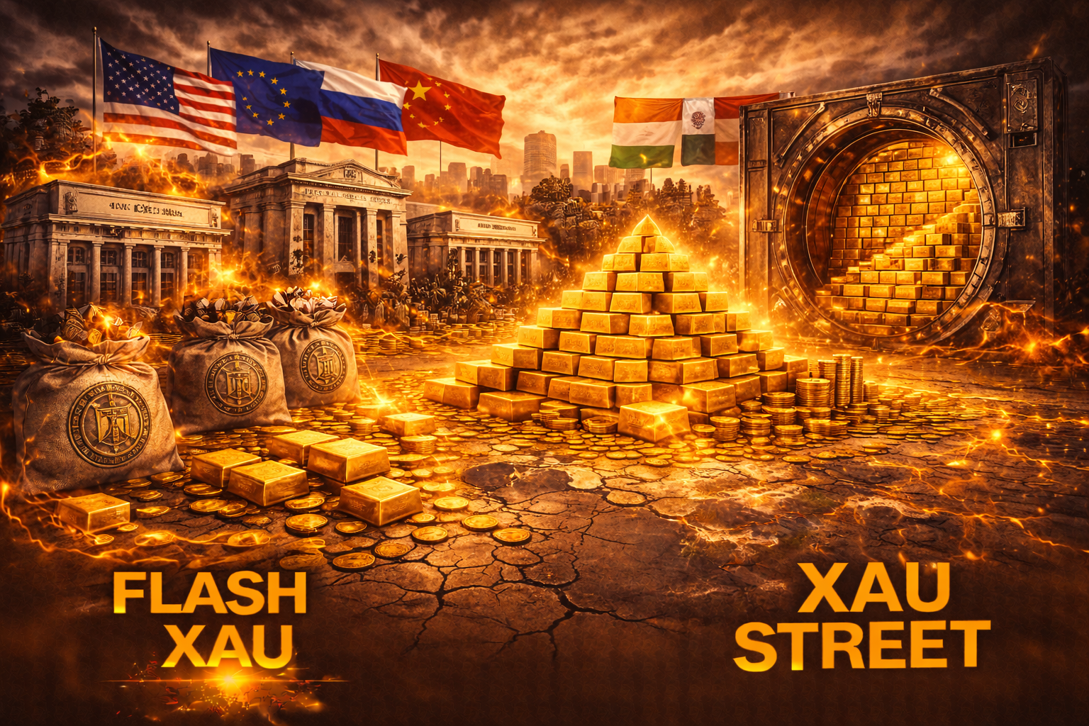 Accumulation mondiale d’or par les banques centrales face à la crise monétaire internationale