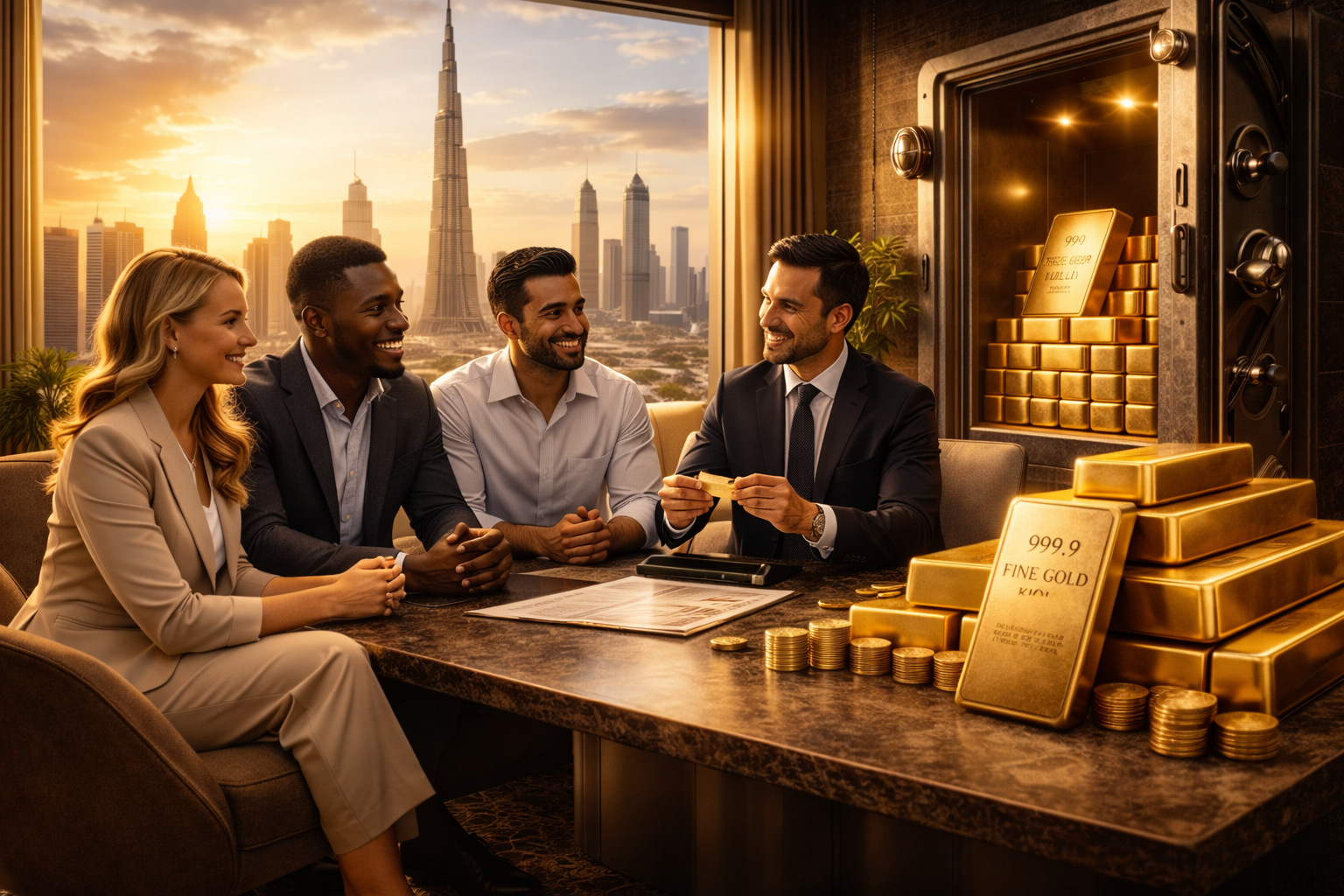 Acquisition et stockage d’or physique 24K à Dubaï – Accompagnement XAU Reserve pour sécurisation patrimoniale internationale