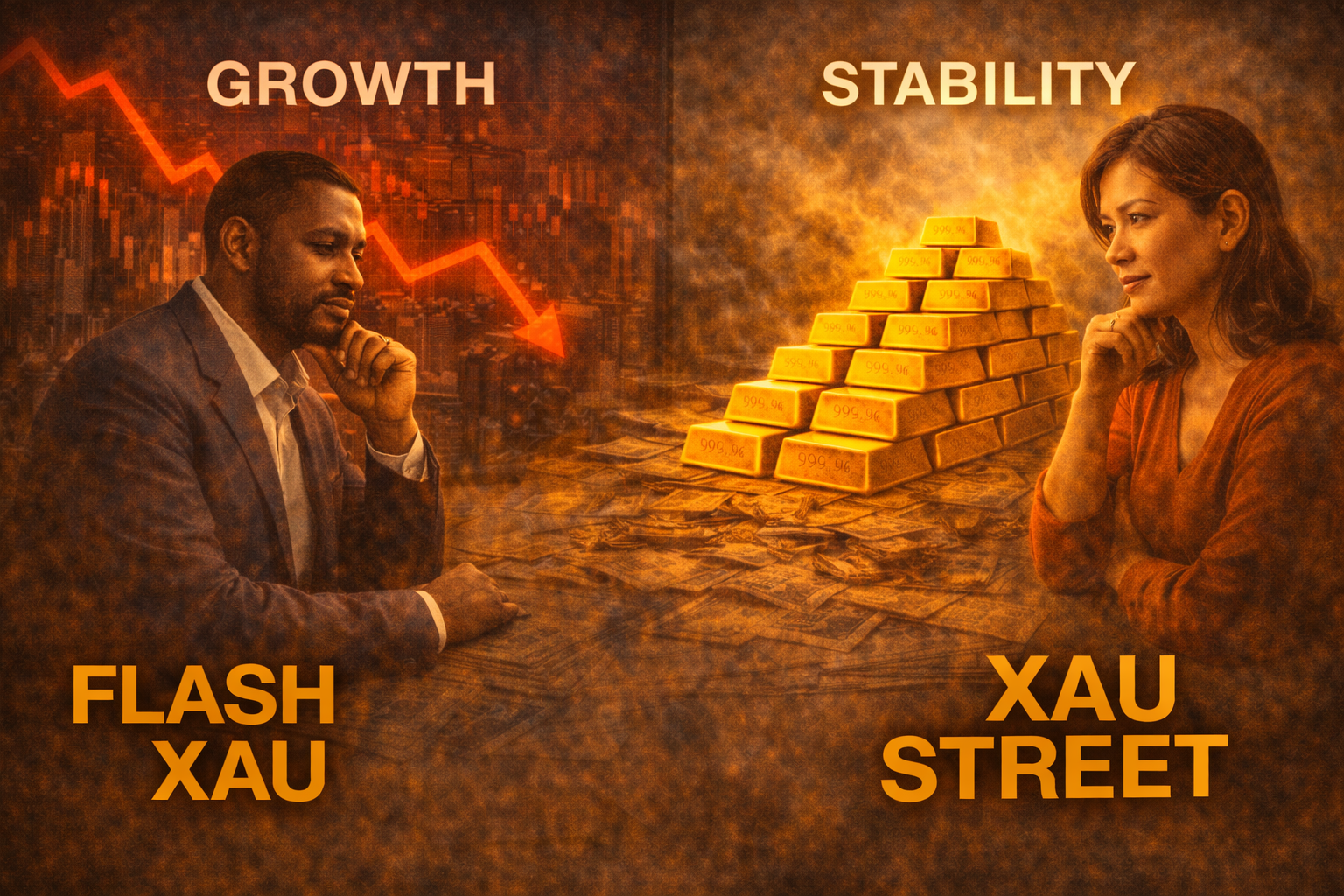 Équilibre entre actifs de croissance et or dans un portefeuille d’investissement moderne