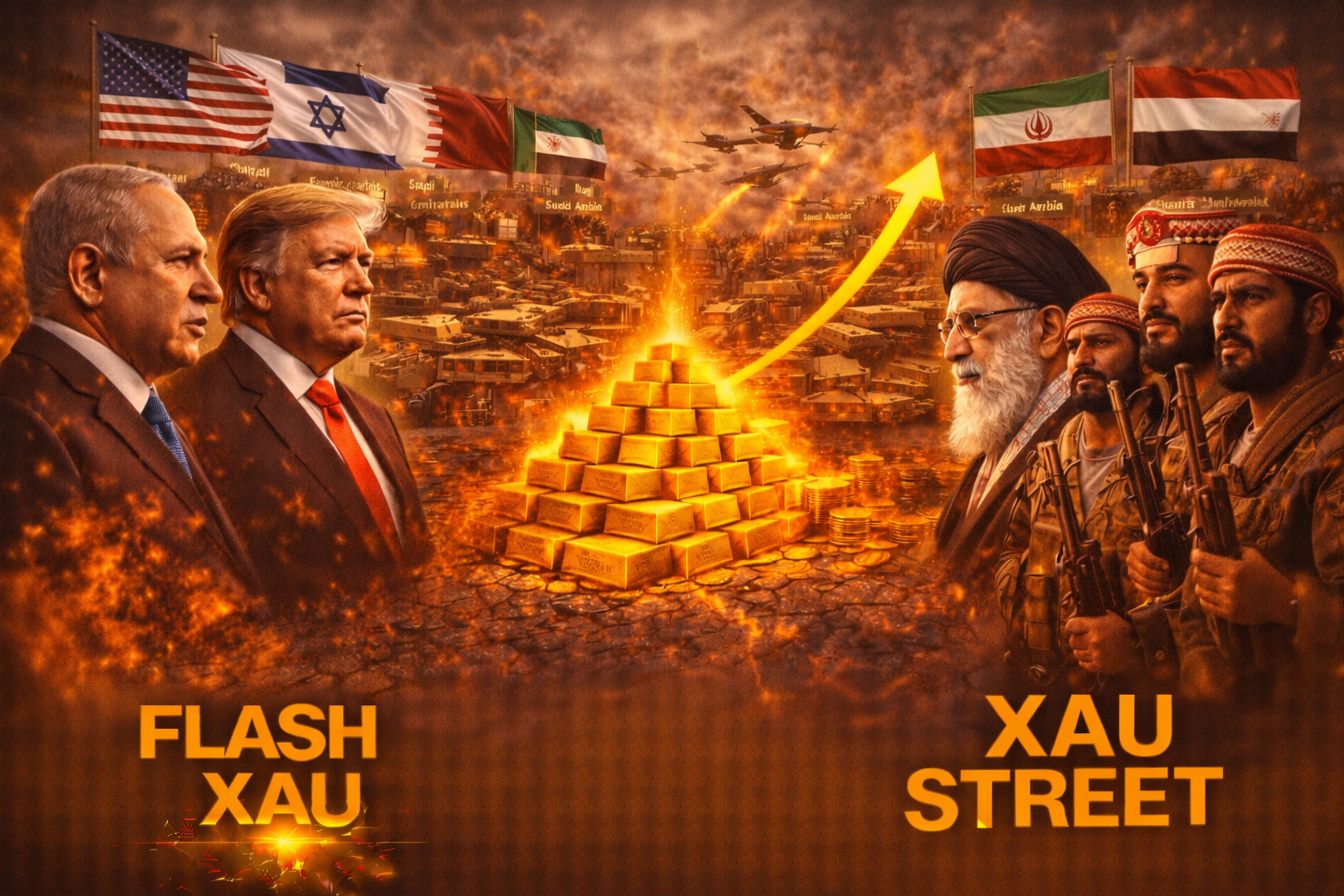 Escalade militaire Iran États-Unis Israël février 2026 impact géopolitique sur le marché mondial de l’or