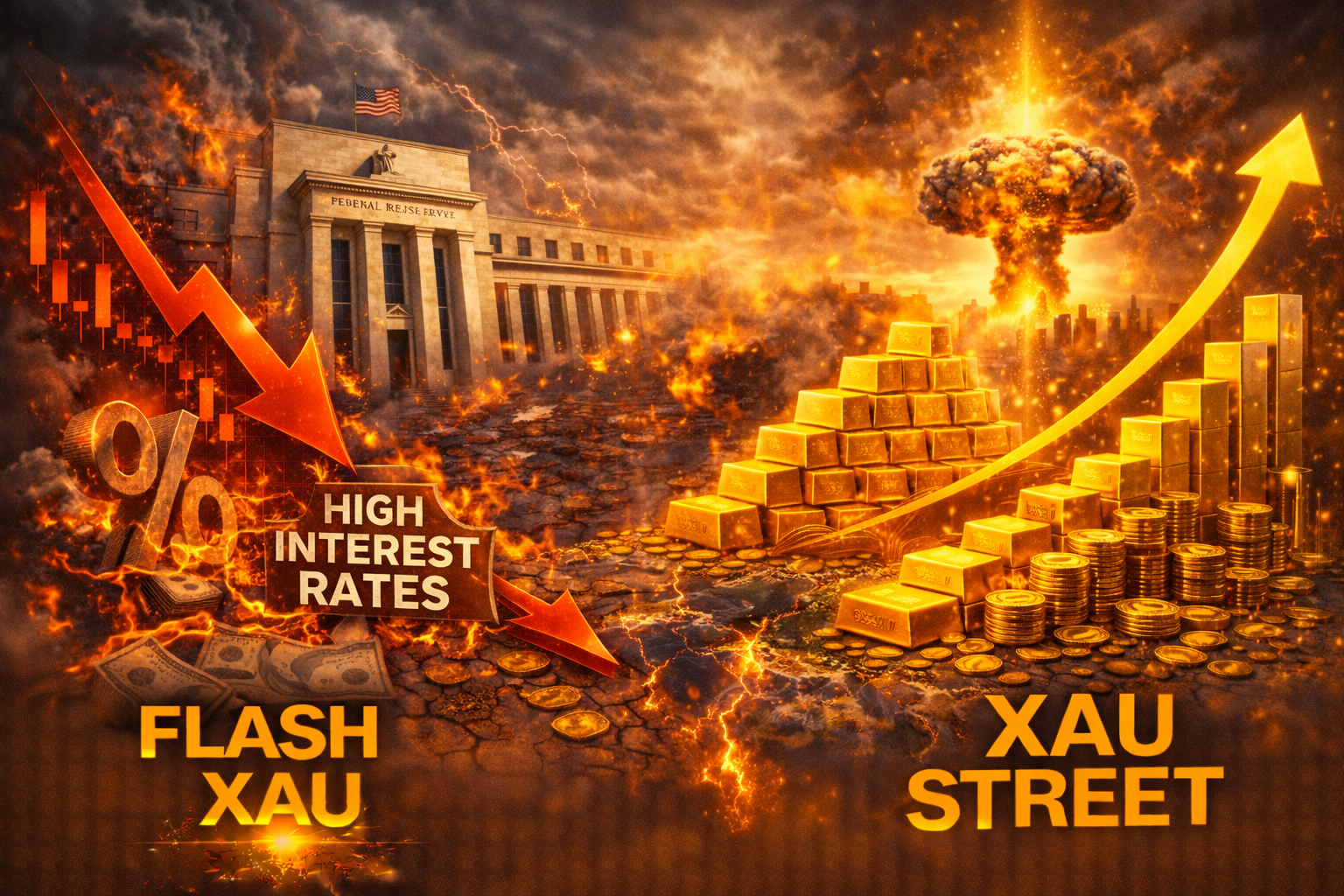 Relation historique entre cycles de taux d’intérêt et évolution du prix mondial de l’or