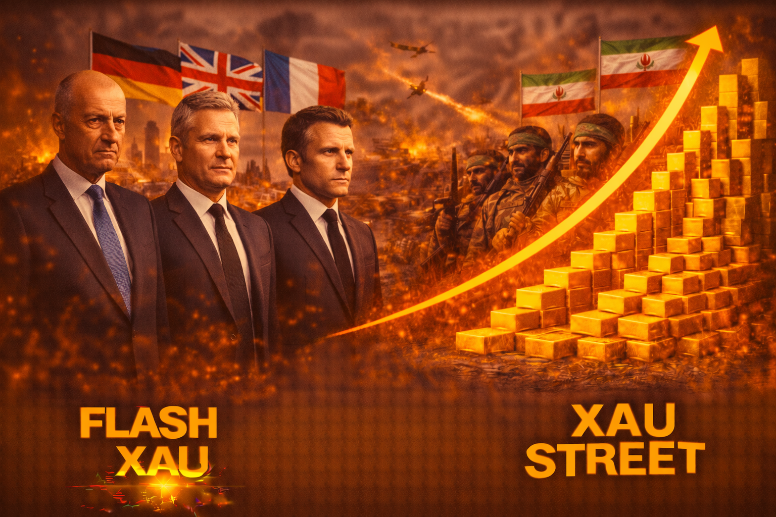 2 mars 2026 par la France, l’Allemagne et le Royaume-Uni prêts pour la guerre en Iran