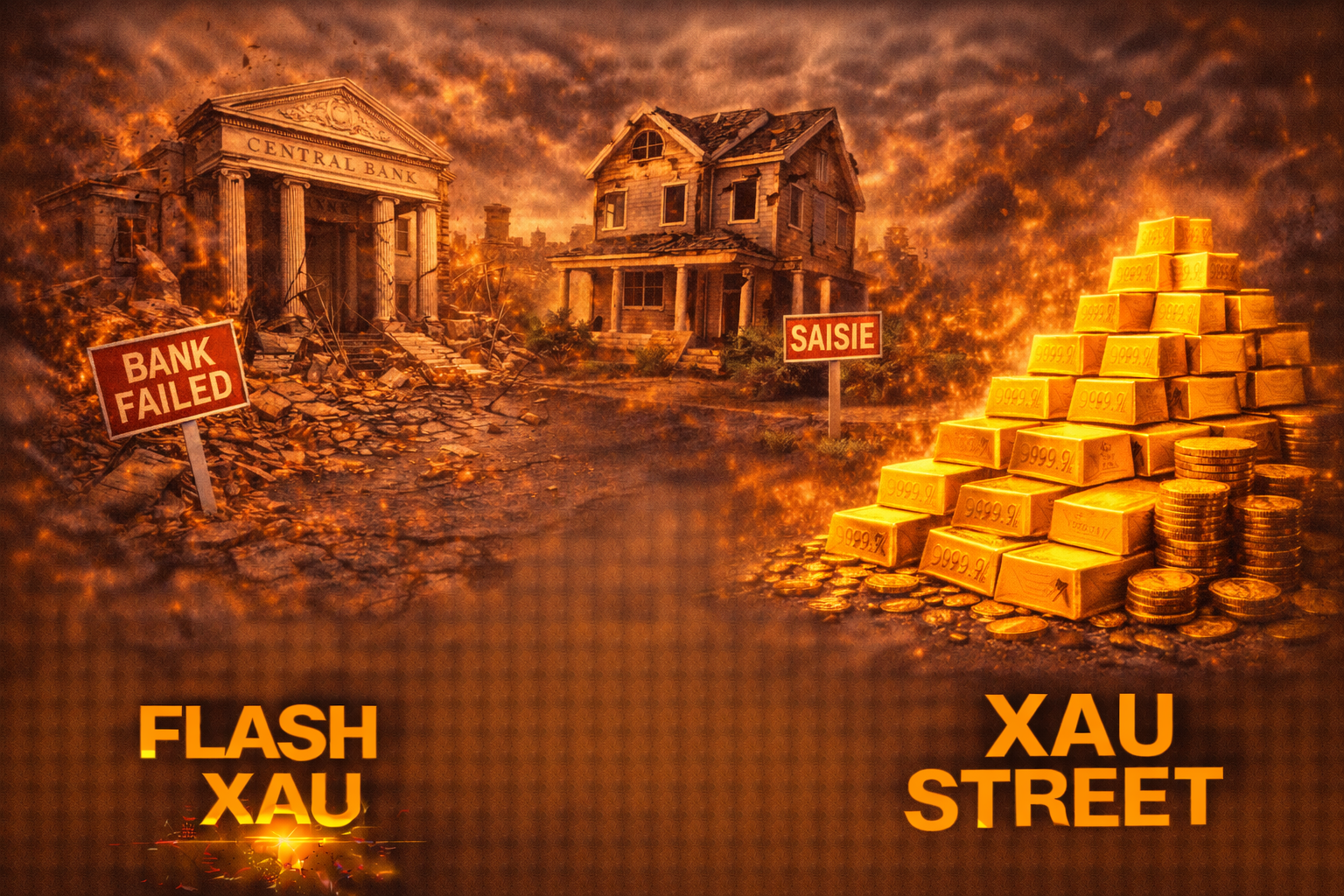 Comparaison stratégique entre immobilier et or physique en cas de faillite bancaire mondiale