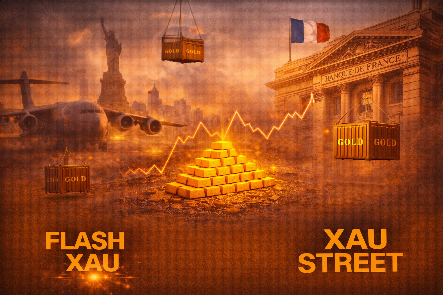 Lingots d’or transportés vers la Banque de France depuis New York avec impact sur les marchés