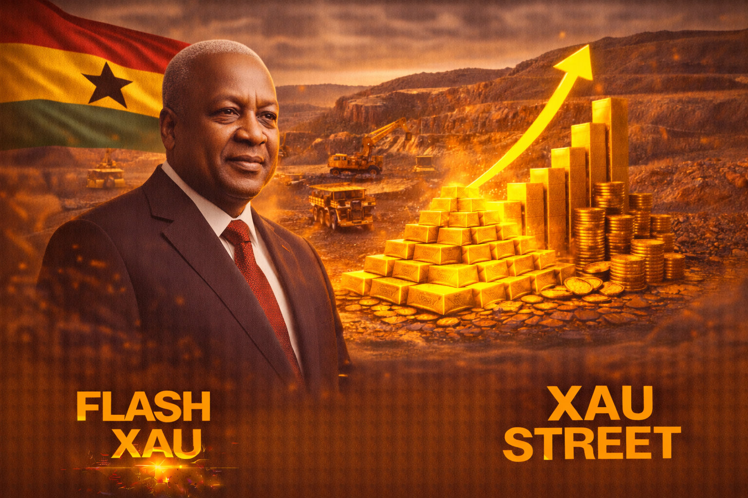 Mine d’or au Ghana avec exploitation artisanale et impact sur le marché mondial de l’or