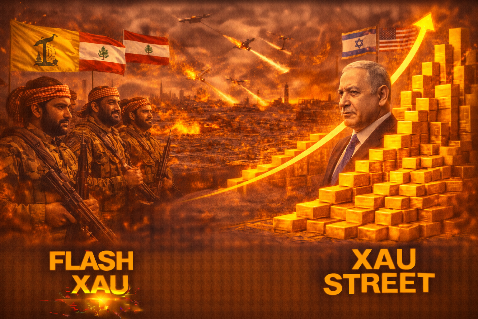 conflit Moyen-Orient Iran Israël Liban et impact sur l’or