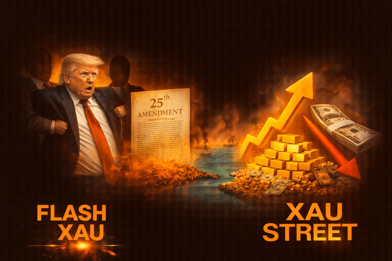 Crise politique américaine avec impact sur le dollar et hausse de l’or