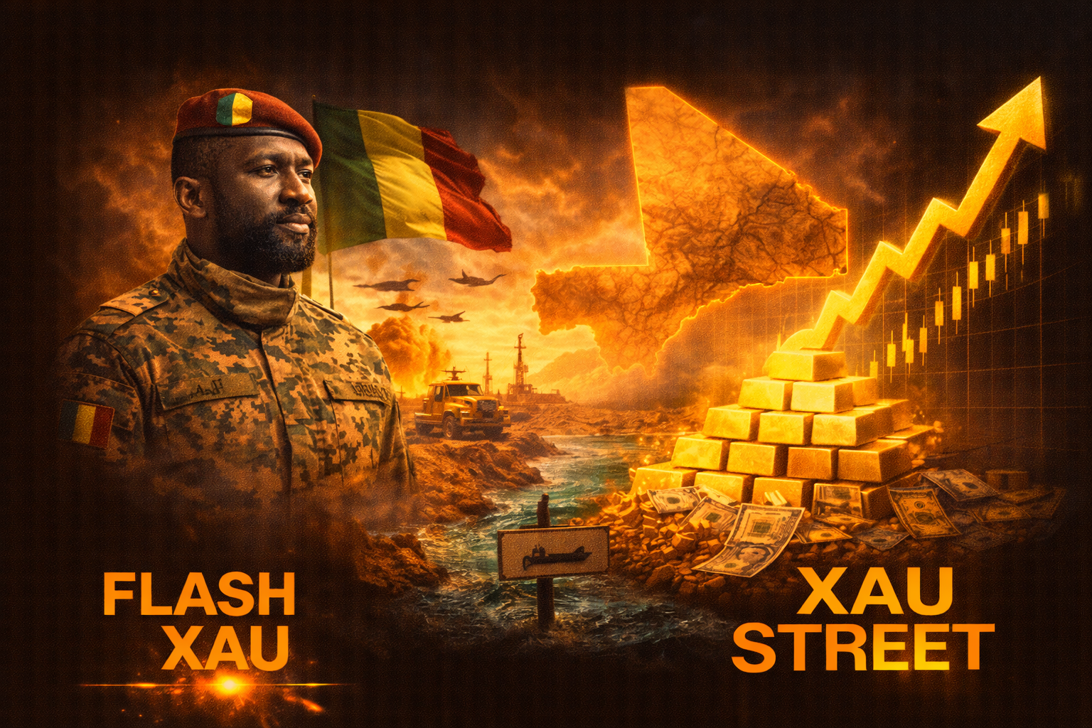 Mine d’or au Mali illustrant l’impact économique du secteur aurifère en Afrique