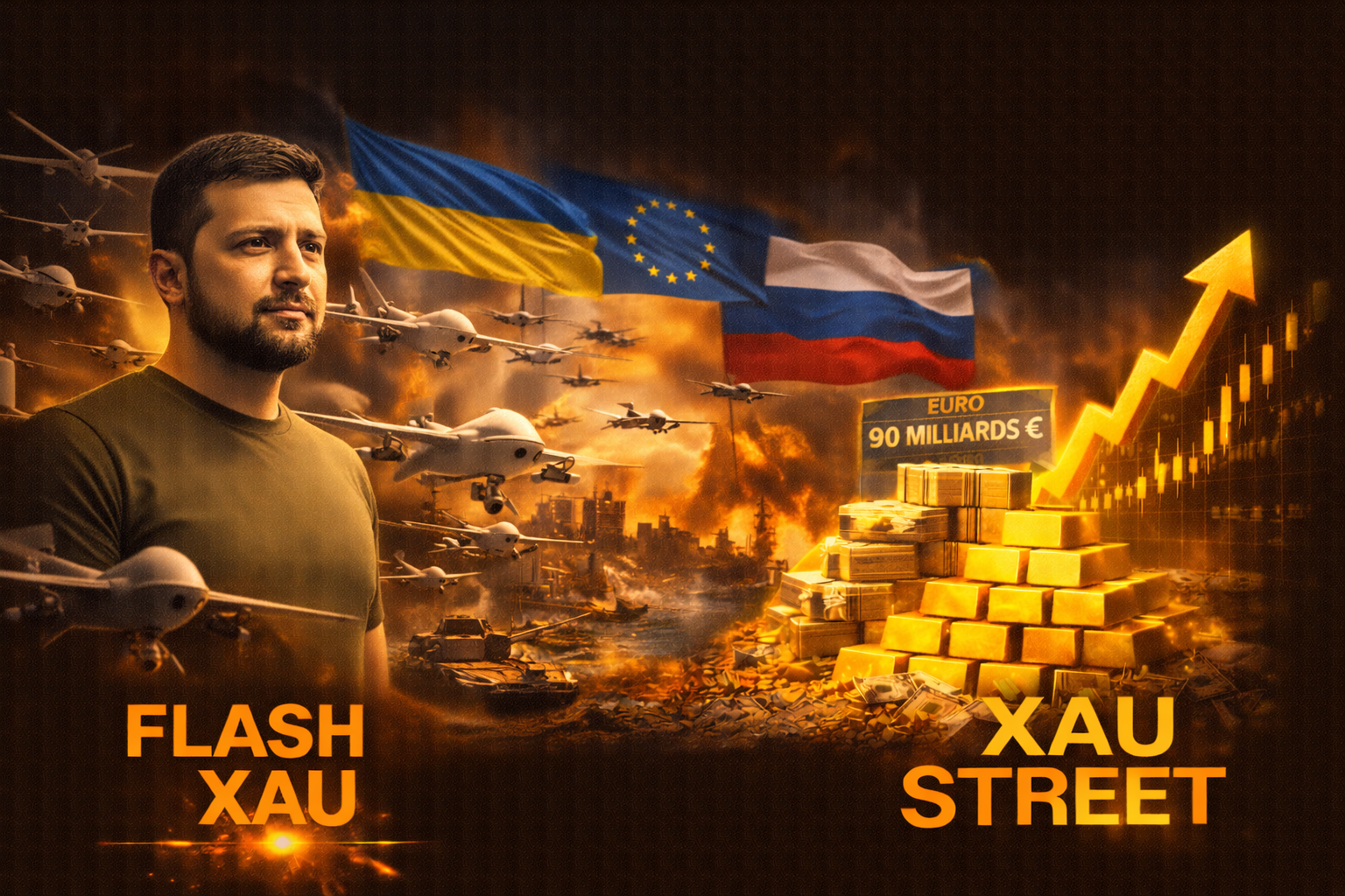 Ukraine : 120 000 drones et 90 milliards d’euros