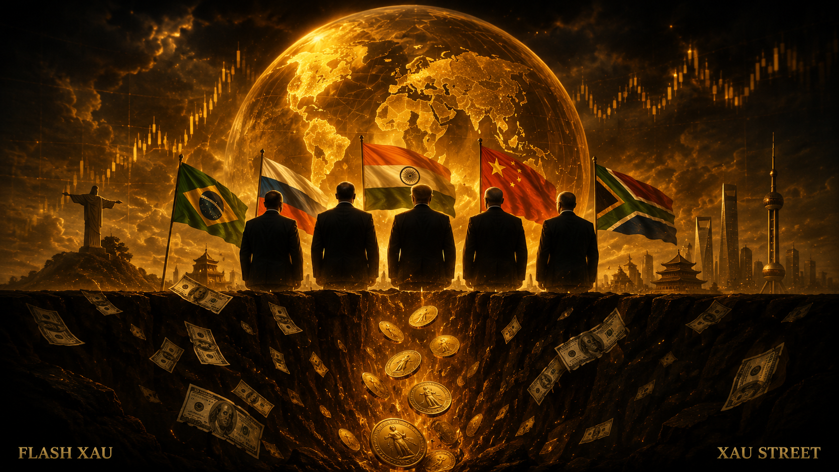 BRICS 17% or mondial dédollarisation bascule monétaire