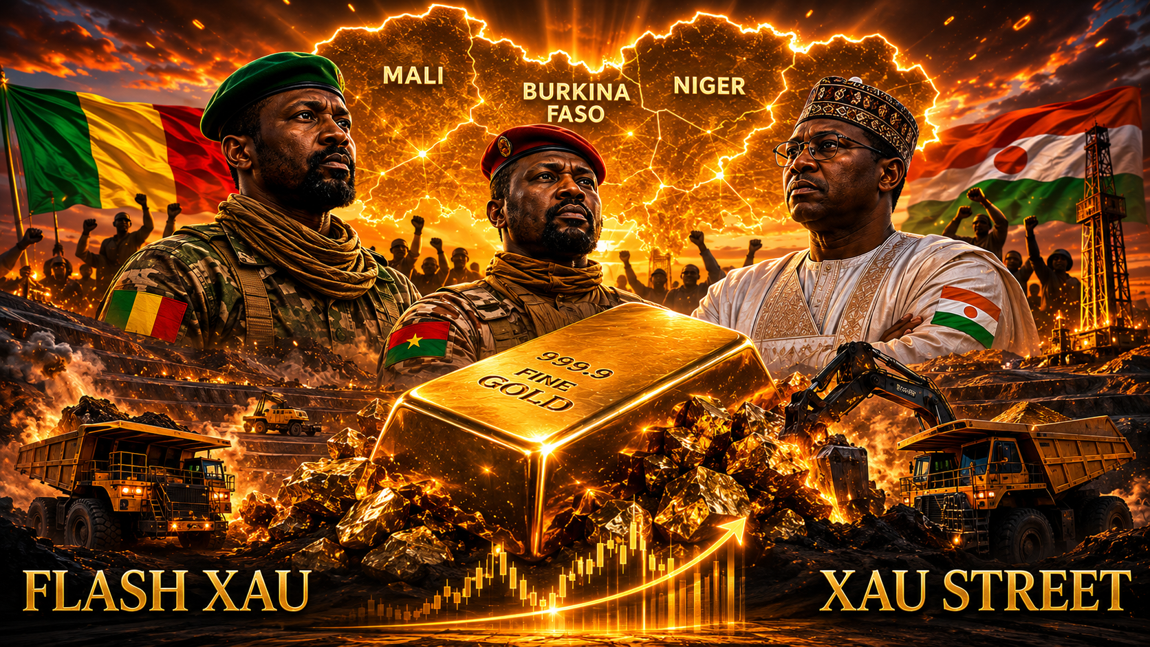 Sahel Mali Burkina Faso Niger OPEP de l'or alliance AES