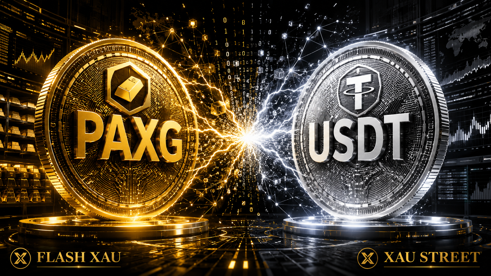 Stablecoins or USDT PAXG XAUT crypto finance