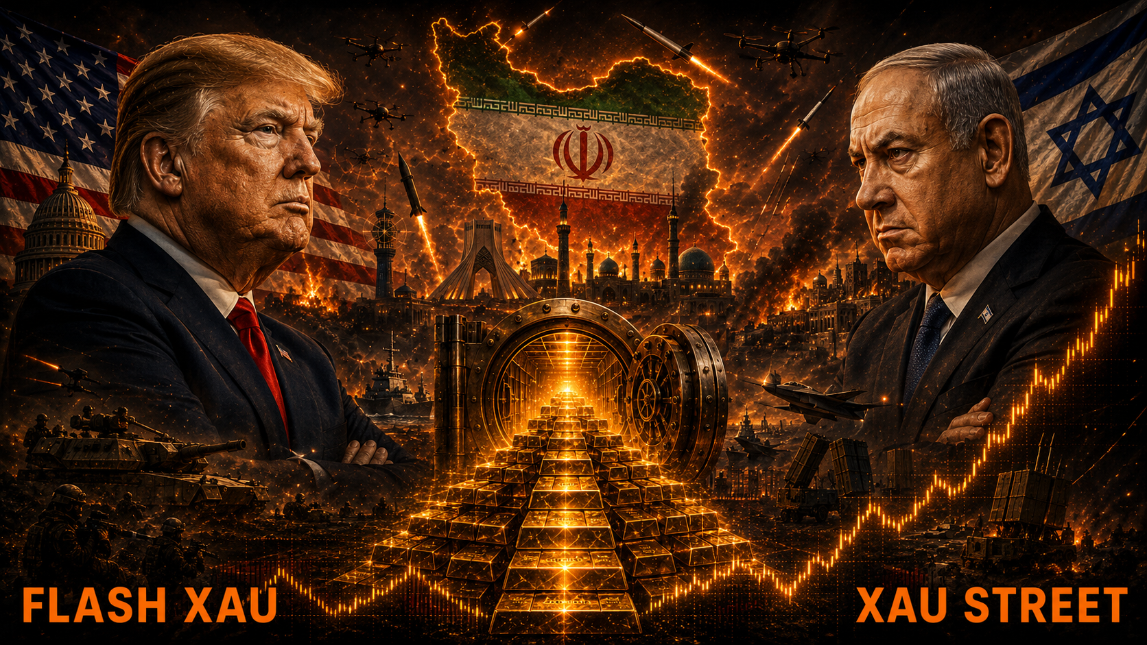 Trump Netanyahu Iran or — rupture diplomatique impact sur XAUUSD